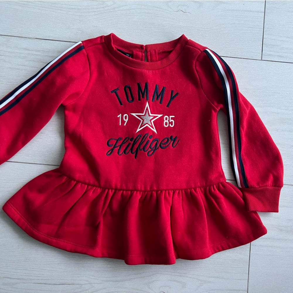 Toddler girl Tommy Hilfiger red sweater - Size 3T